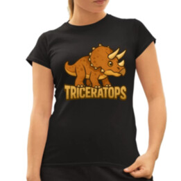 Triceratops Dinosaurov - dámske tričko s potlačou