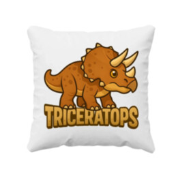 Triceratops Dinosaurov - vankúš s potlačou