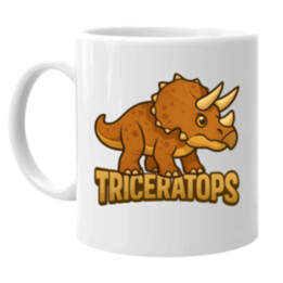 Triceratops Dinosaurov - keramický hrnček s potlačou