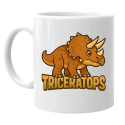 Triceratops Dinosaurov - keramický hrnček s potlačou