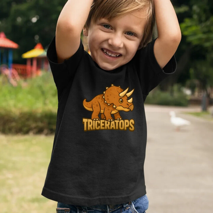 Triceratops Dinosaurov - detské tričko s potlačou