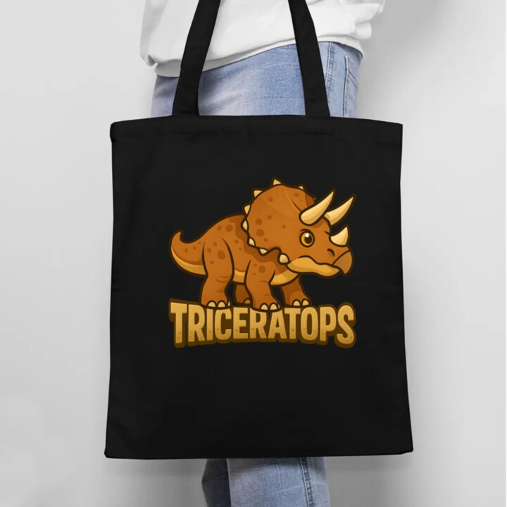 Triceratops Dinosaurov - taška s potlačou