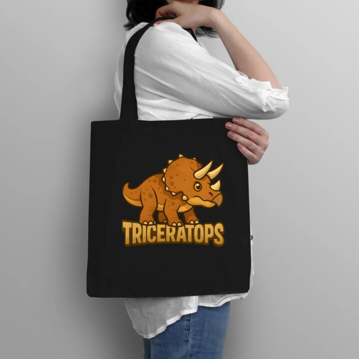 Triceratops Dinosaurov - taška s potlačou