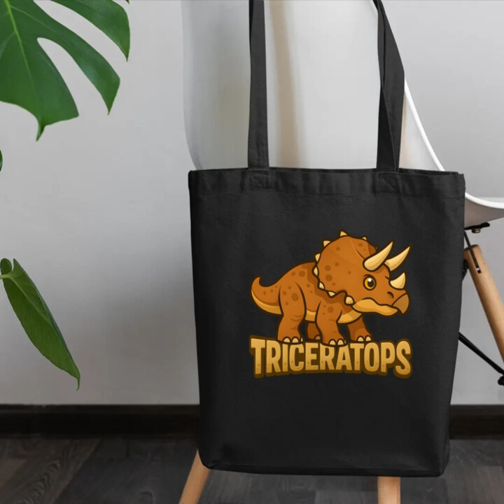 Triceratops Dinosaurov - taška s potlačou