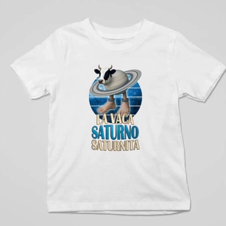 La Vaca Saturno Saturnita - Italian brainrot - krava Saturn - detské tričko s potlačou