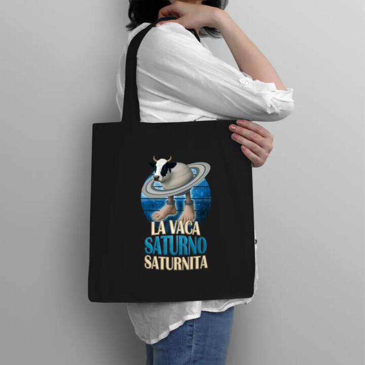 La Vaca Saturno Saturnita - Italian brainrot - krava Saturn - taška s potlačou