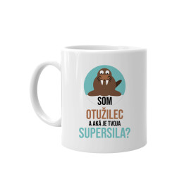 Som otužilec a aká je tvoja supersila? - keramický hrnček s potlačou