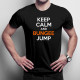 Keep calm and bungee jump - Pánske tričko s potlačou