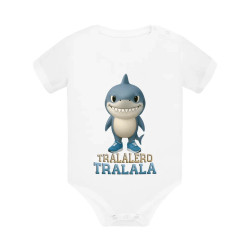 Tralalero Tralala Baby Bubu - Italian Brainrot - žralok v čižmách  - body s potlačou