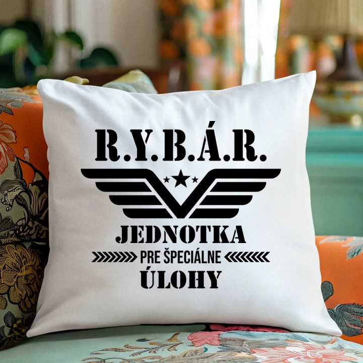 Rybár - jednotka pre špeciálne úlohy - vankúš s potlačou