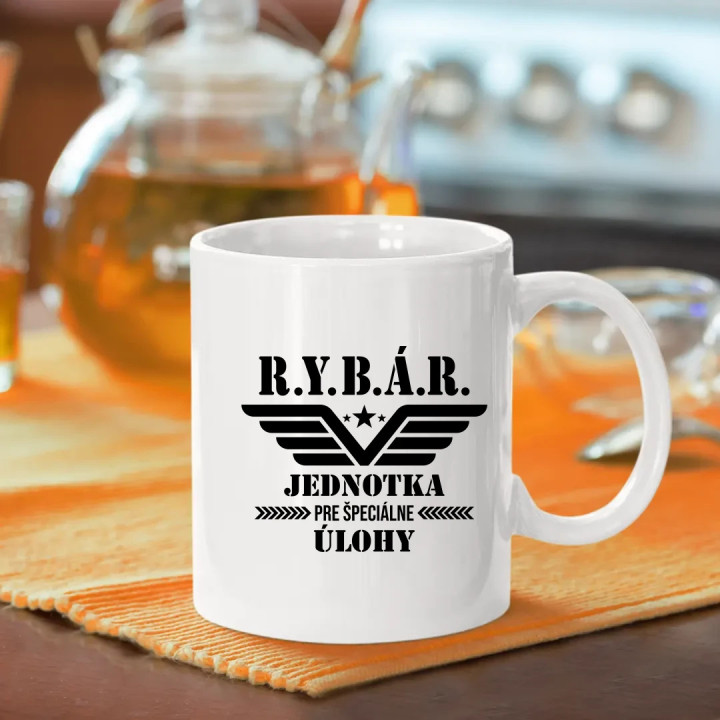 Rybár - jednotka pre špeciálne úlohy - keramický hrnček s potlačou