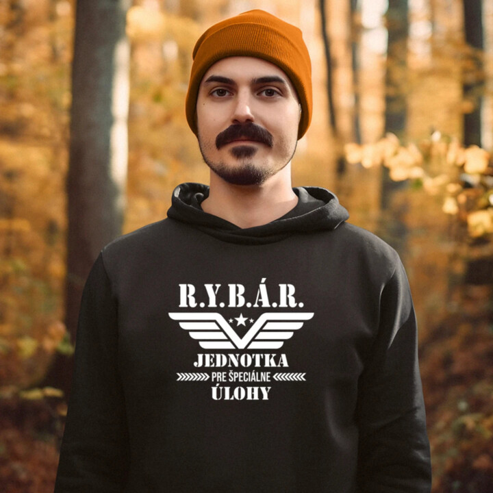 Rybár - jednotka pre špeciálne úlohy  - pánska mikina s potlačou