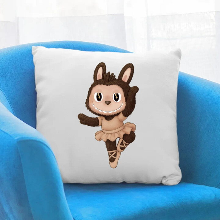 Plyšový Maskot Bubu Ballerina - vankúš s potlačou pro fanoušky Labubu