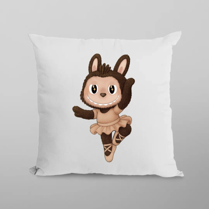 Plyšový Maskot Bubu Ballerina - vankúš s potlačou pro fanoušky Labubu