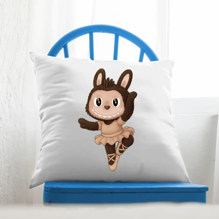 Plyšový Maskot Bubu Ballerina - vankúš s potlačou pro fanoušky Labubu