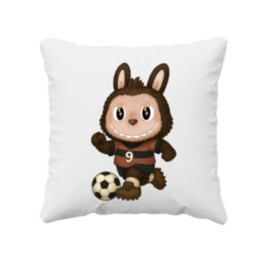 Plyšový Maskot Bubu Futbalista - vankúš s potlačou pro fanoušky Labubu