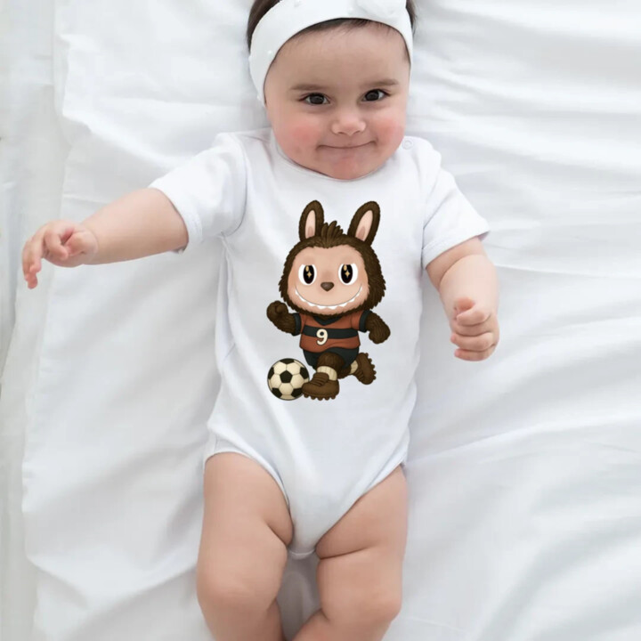 Plyšový Maskot Bubu Futbalista  - body s potlačou pro fanoušky Labubu