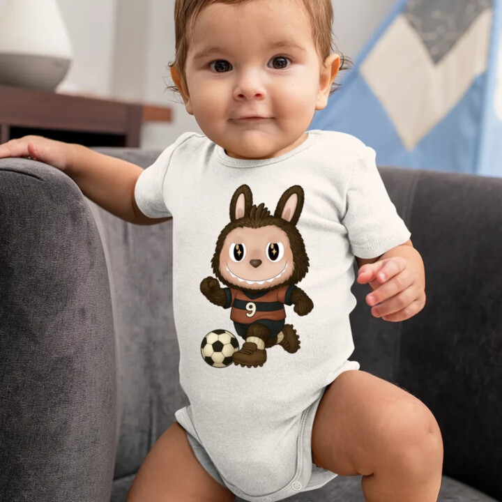 Plyšový Maskot Bubu Futbalista  - body s potlačou pro fanoušky Labubu