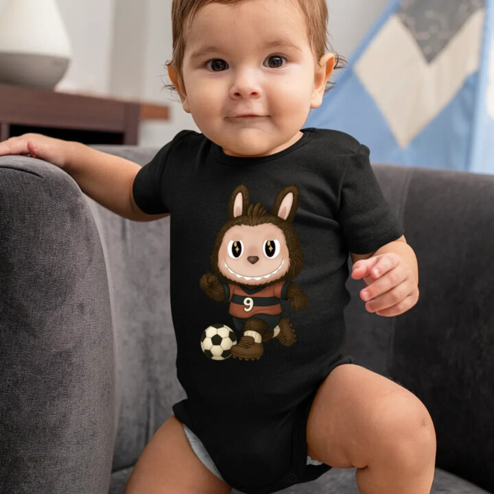Plyšový Maskot Bubu Futbalista  - body s potlačou pro fanoušky Labubu