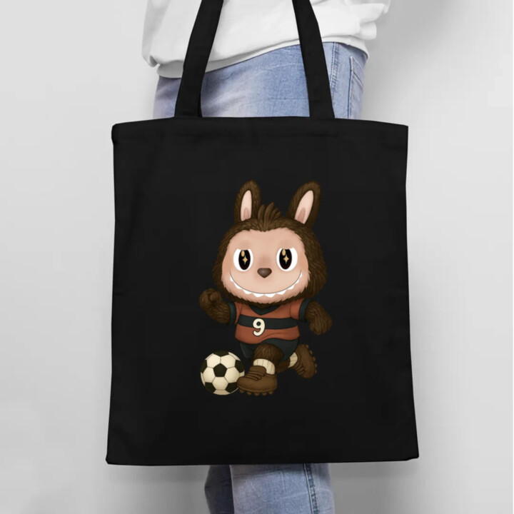 Plyšový Maskot Bubu Futbalista - taška s potlačou pro fanoušky Labubu