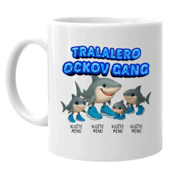 Tralalero ockov gang - tri deti - Italian Brainrot - keramický hrnček s potlačou