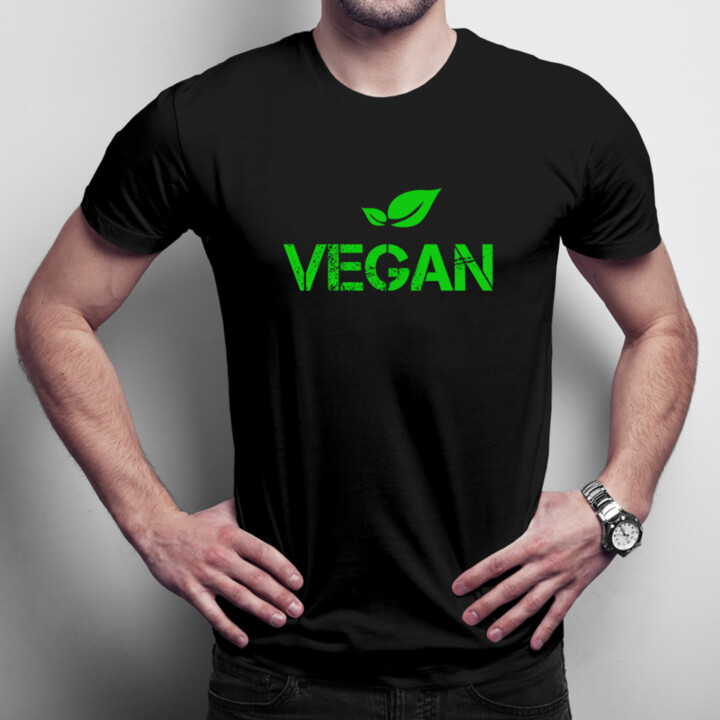 Vegan - pánske tričko s potlačou