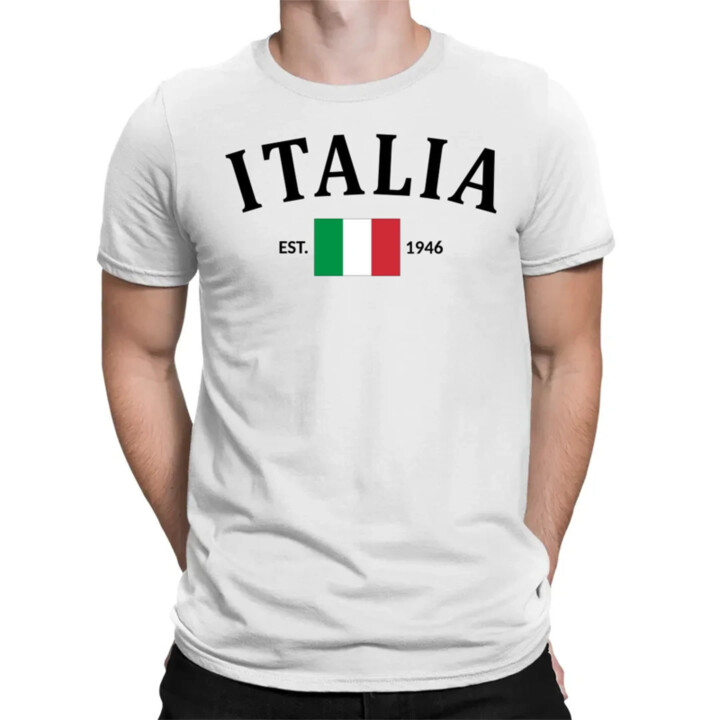 Italia - 1946 - Taliansko - pánske tričko s potlačou