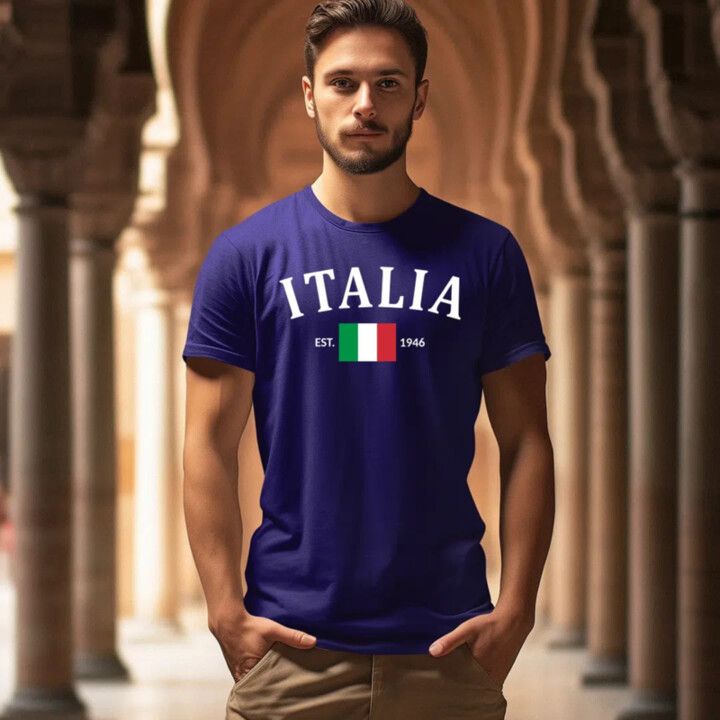 Italia - 1946 - Taliansko - pánske tričko s potlačou