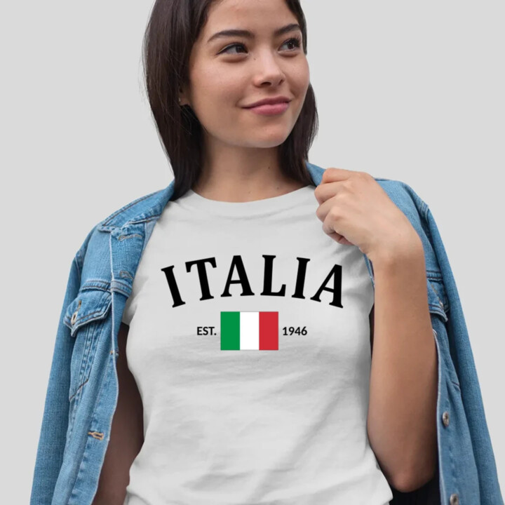 Italia - 1946 - Taliansko - dámske tričko s potlačou