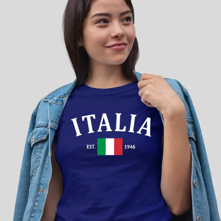 Italia - 1946 - Taliansko - dámske tričko s potlačou
