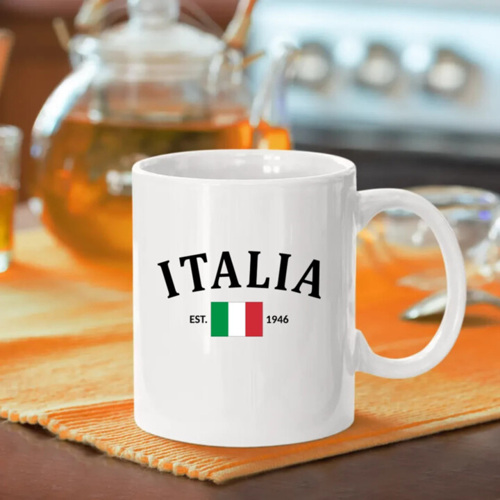 Italia - 1946 - Taliansko - keramický hrnček s potlačou