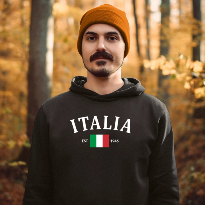 Italia - 1946 - Taliansko  - pánska mikina s potlačou