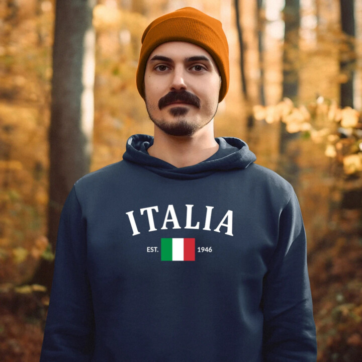 Italia - 1946 - Taliansko  - pánska mikina s potlačou