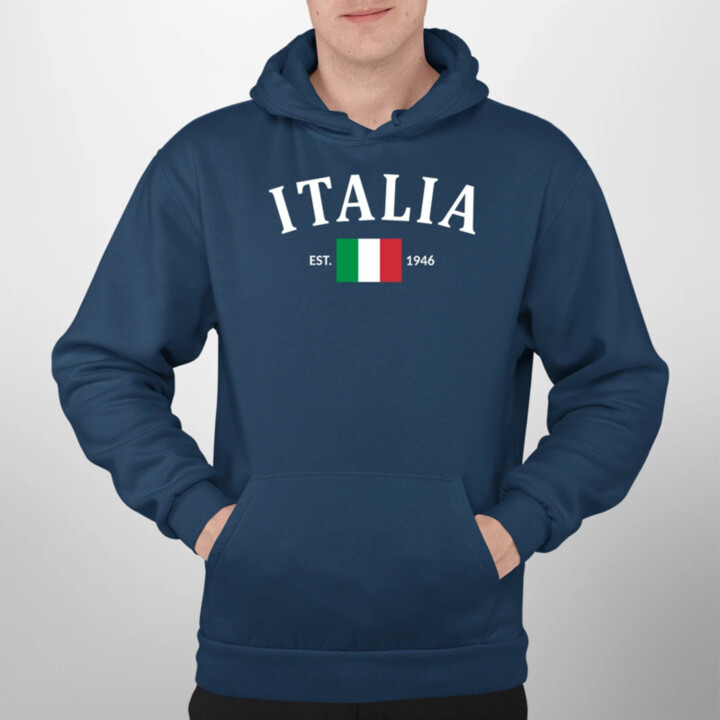 Italia - 1946 - Taliansko  - pánska mikina s potlačou