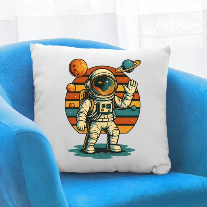Astronaut - vankúš s potlačou