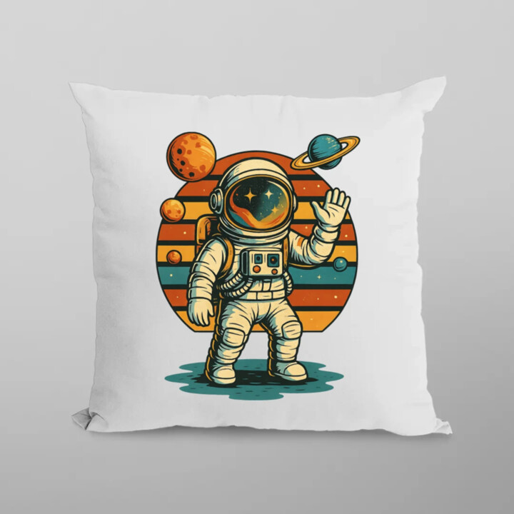 Astronaut - vankúš s potlačou