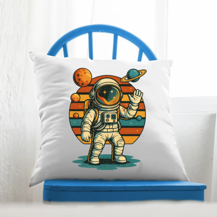 Astronaut - vankúš s potlačou