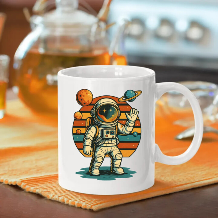 Astronaut - keramický hrnček s potlačou