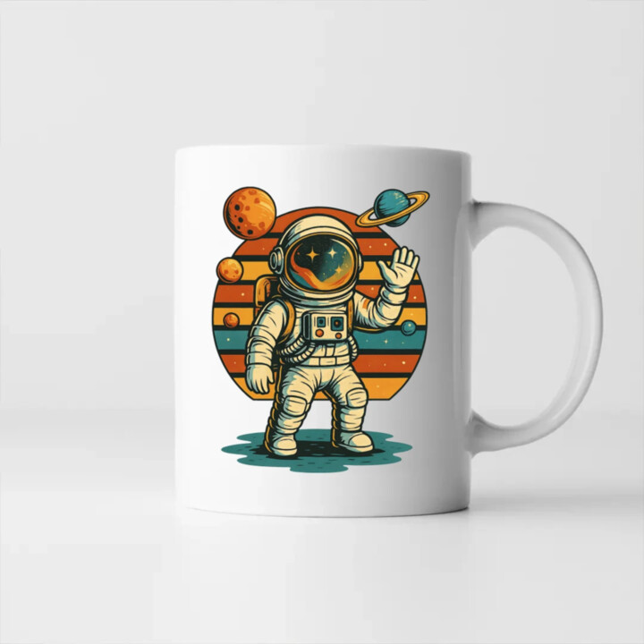 Astronaut - keramický hrnček s potlačou