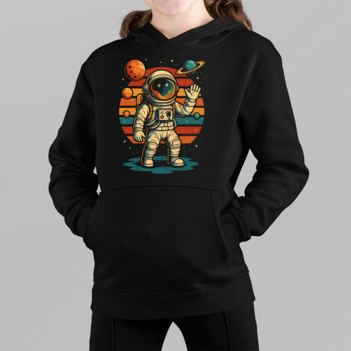 Astronaut - detská mikina s kapucňou