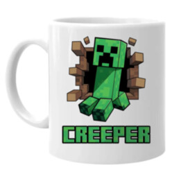 Creeper - keramický hrnček s potlačou pre fanúšikov hry Minecraft