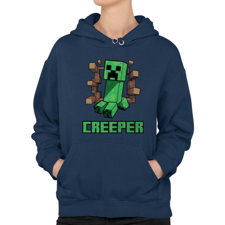 Creeper  - dámska mikina s potlačou pre fanúšikov hry Minecraft