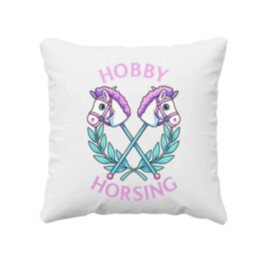 Hobby horsing - vankúš s potlačou