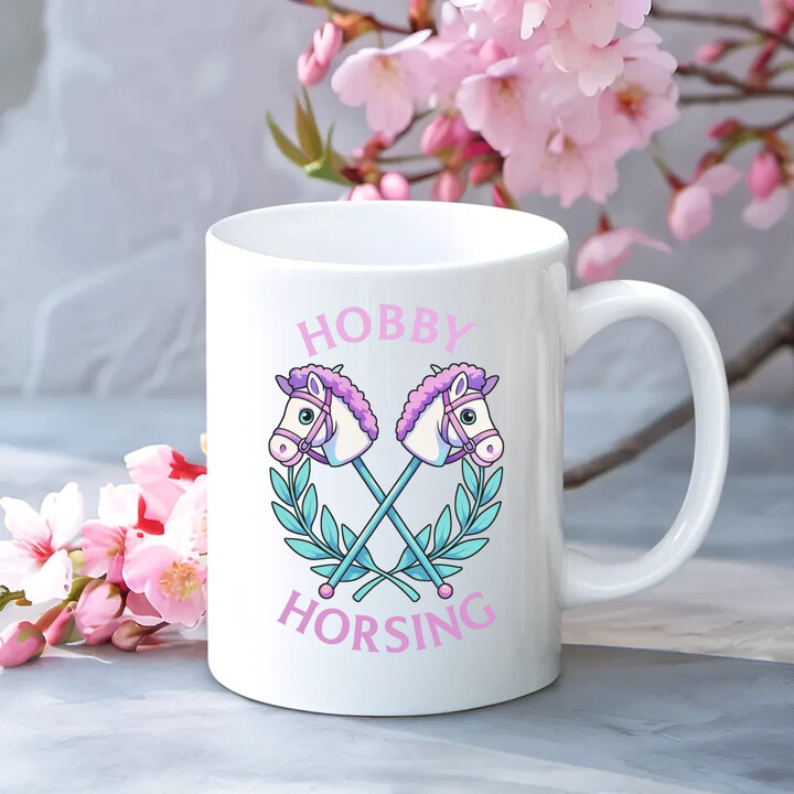 Hobby horsing - keramický hrnček s potlačou