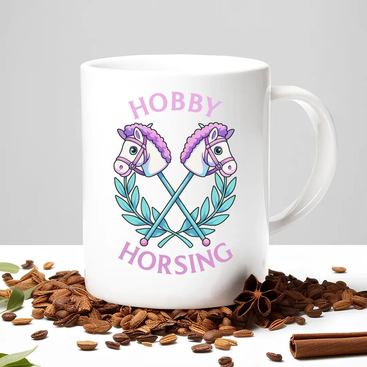 Hobby horsing - keramický hrnček s potlačou