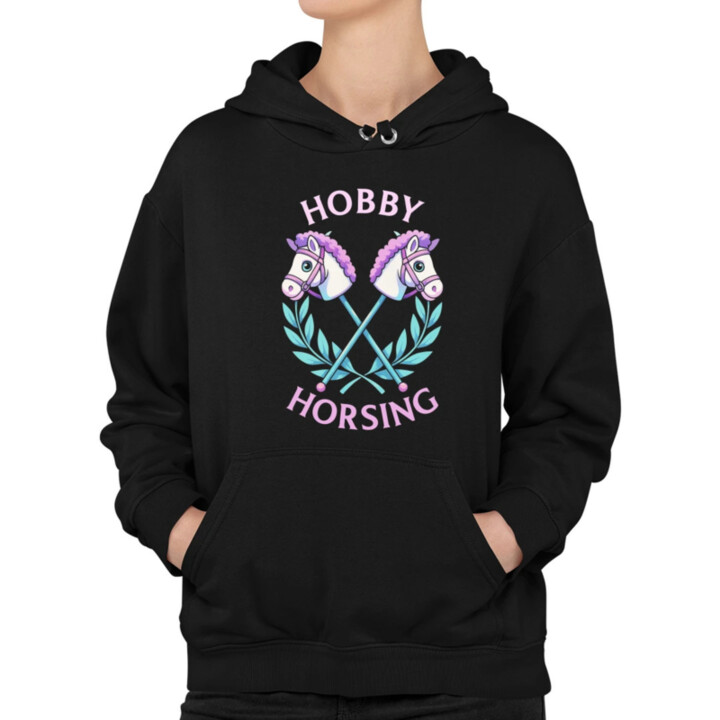 Hobby horsing  - dámska mikina s potlačou