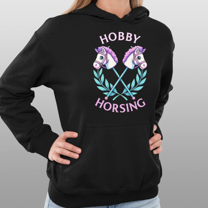 Hobby horsing  - dámska mikina s potlačou