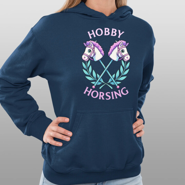 Hobby horsing  - dámska mikina s potlačou