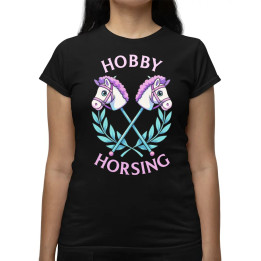 Hobby horsing - dámske tričko s potlačou