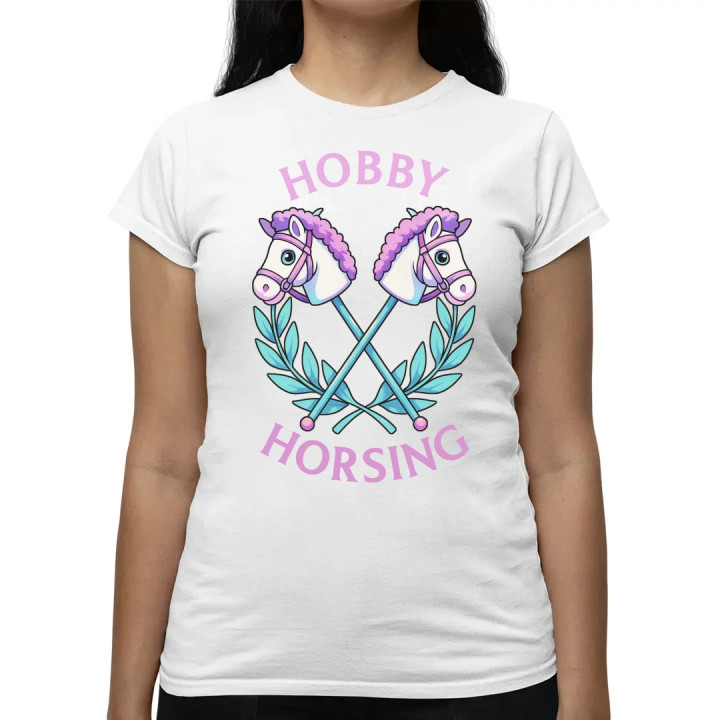 Hobby horsing - dámske tričko s potlačou